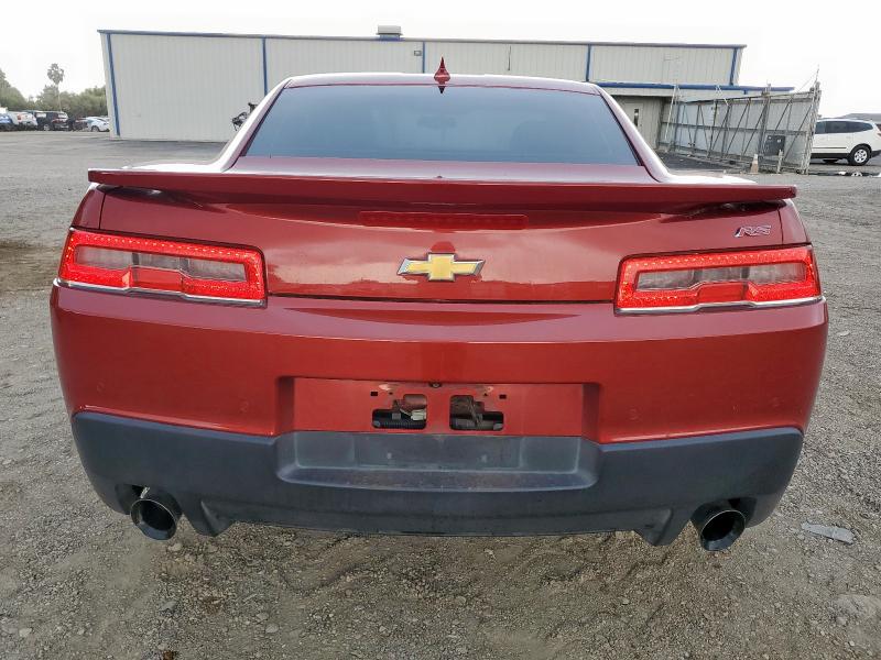 2G1FD1E34F9104263 - 2015 CHEVROLET CAMARO LT მუქწითელი ფოტო 6