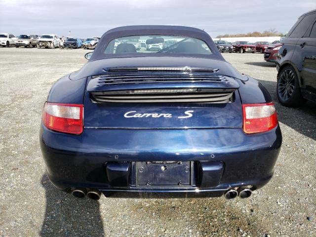 WP0CB29985S765411 - 2005 PORSCHE 911 CARRERA S CABRIOLET BLUE photo 6