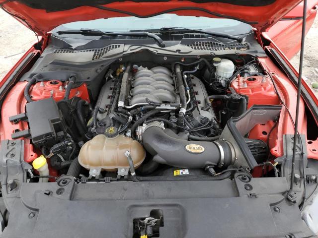 1FA6P8CF2F5304825 - 2015 FORD MUSTANG GT RED photo 11