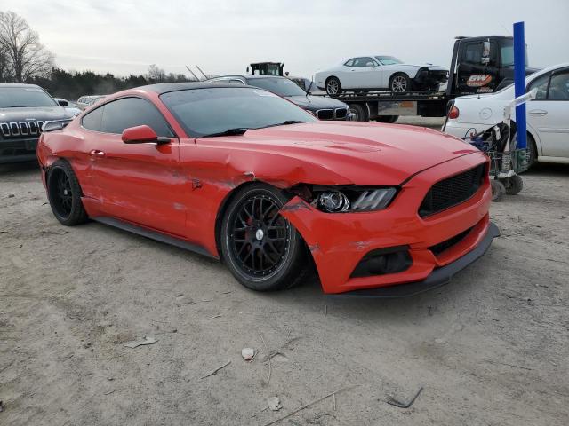 1FA6P8CF2F5304825 - 2015 FORD MUSTANG GT RED photo 4