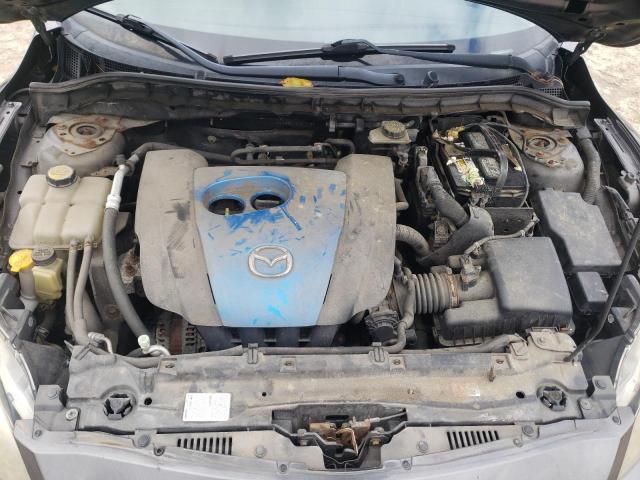 JM1BL1V89C1565883 - 2012 MAZDA 3 I ნაცრისფერი ფოტო 11