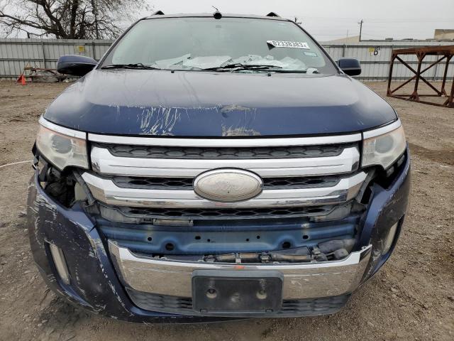 2FMDK3JC7CBA45733 - 2012 FORD EDGE SEL BLUE photo 5