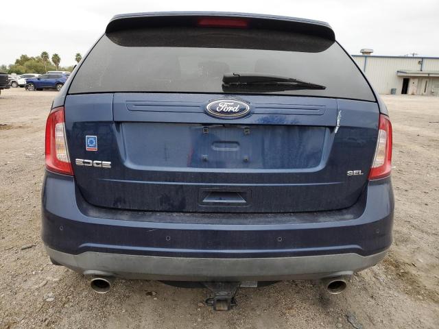 2FMDK3JC7CBA45733 - 2012 FORD EDGE SEL BLUE photo 6