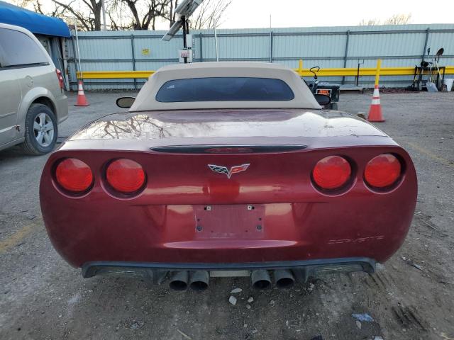 1G1YY36U475104925 - 2007 CHEVROLET CORVETTE MAROON photo 6