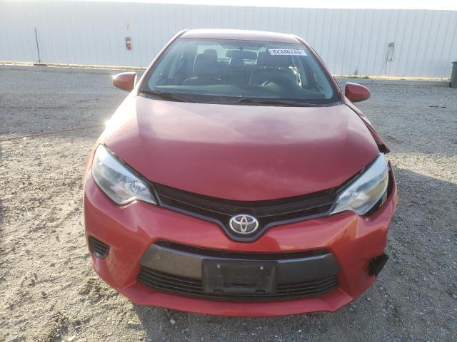 5YFBURHE0GP442486 - 2016 TOYOTA COROLLA L RED photo 5