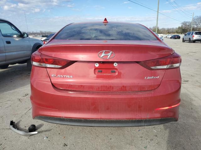 5NPD84LF9HH014706 - 2017 HYUNDAI ELANTRA SE RED photo 6