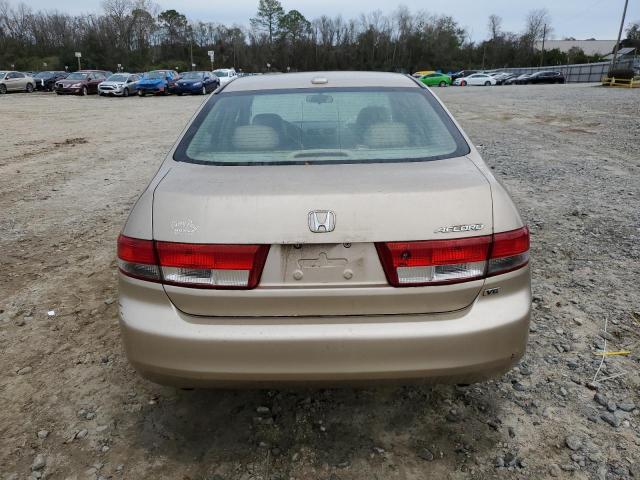 1HGCM66514A090462 - 2004 HONDA ACCORD EX TAN photo 6