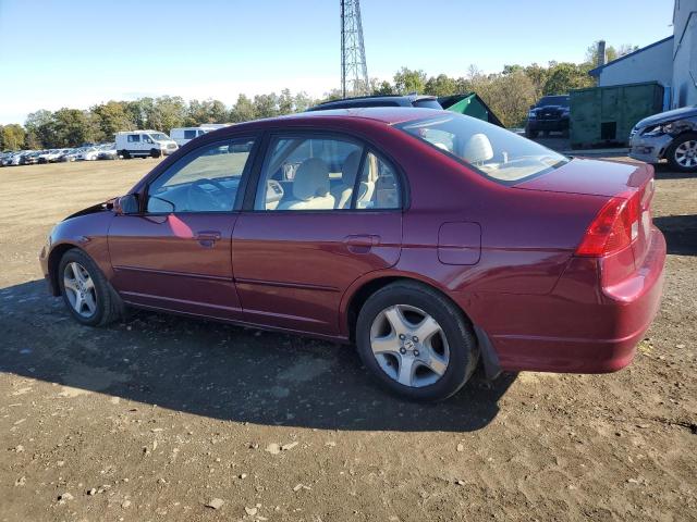 2HGES26744H589203 - 2004 HONDA CIVIC EX MAROON photo 2