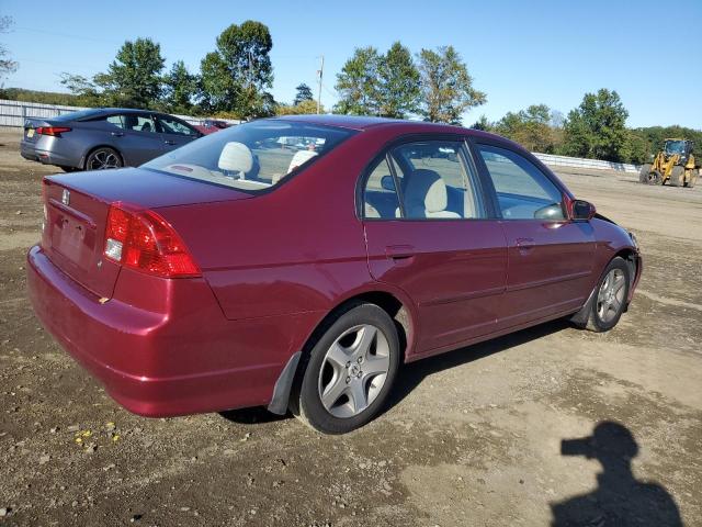 2HGES26744H589203 - 2004 HONDA CIVIC EX MAROON photo 3