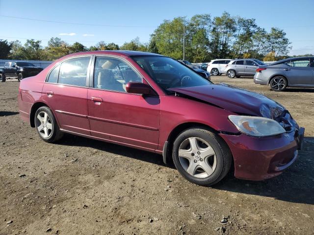 2HGES26744H589203 - 2004 HONDA CIVIC EX MAROON photo 4