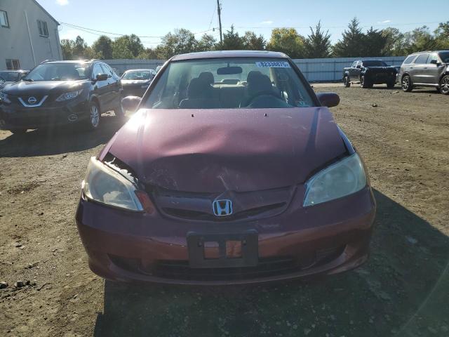2HGES26744H589203 - 2004 HONDA CIVIC EX MAROON photo 5