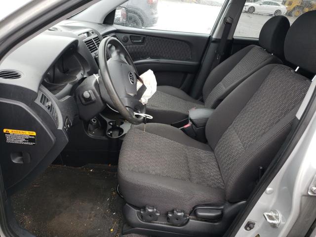 KNDJF724287528623 - 2008 KIA SPORTAGE LX SILVER photo 7