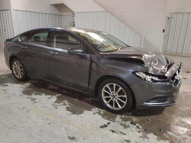 3FA6P0H73HR155621 - 2017 FORD FUSION SE GRAY photo 4