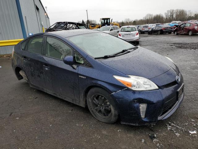 JTDKN3DU3F1923651 - 2015 TOYOTA PRIUS BLUE photo 4