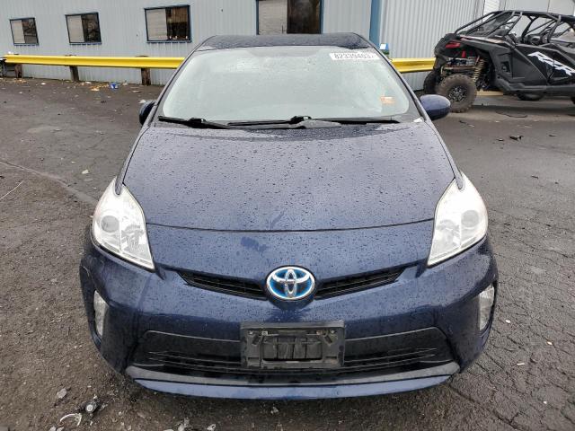 JTDKN3DU3F1923651 - 2015 TOYOTA PRIUS BLUE photo 5