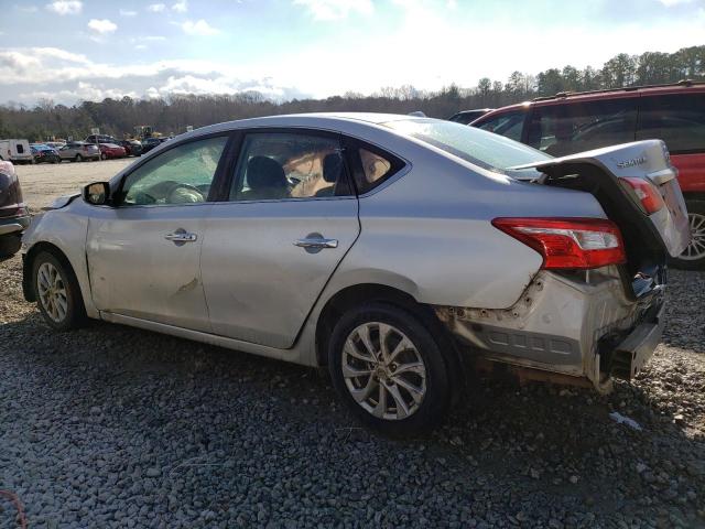 3N1AB7AP4KL611466 - 2019 NISSAN SENTRA S SILVER photo 2