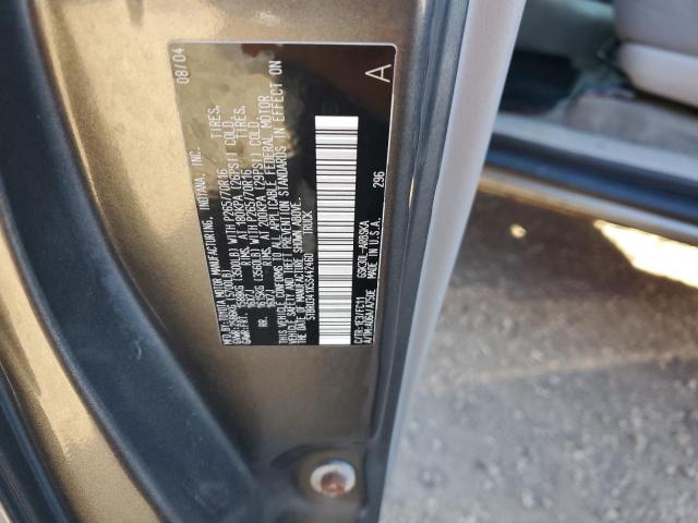 5TBRU341X5S442460 - 2005 TOYOTA TUNDRA ACCESS CAB SR5 GRAY photo 12