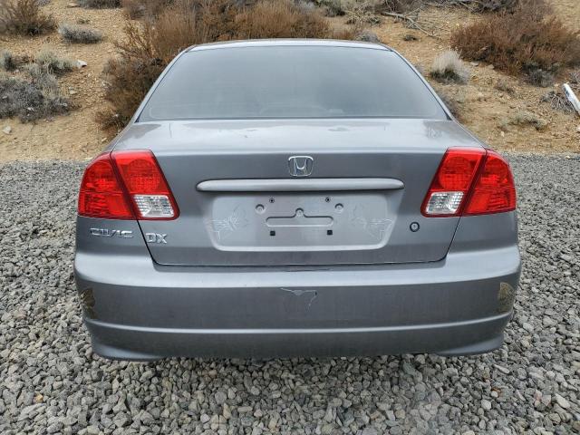 2HGES16305H568289 - 2005 HONDA CIVIC DX VP GRAY photo 6