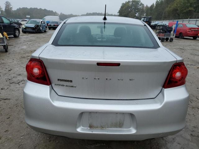 1C3CDZAB1CN132248 - 2012 DODGE AVENGER SE SILVER photo 6