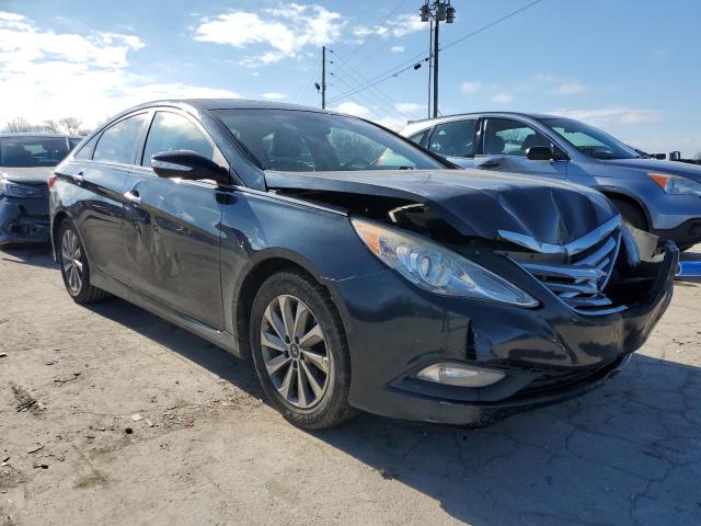 5NPEC4AB7EH909707 - 2014 HYUNDAI SONATA SE BLUE photo 4