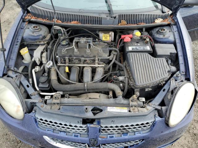 1B3ES56C55D286282 - 2005 DODGE NEON SXT BLUE photo 11