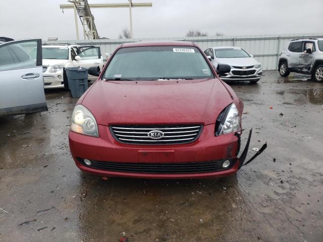 KNAGE124975122761 - 2007 KIA OPTIMA LX RED photo 5