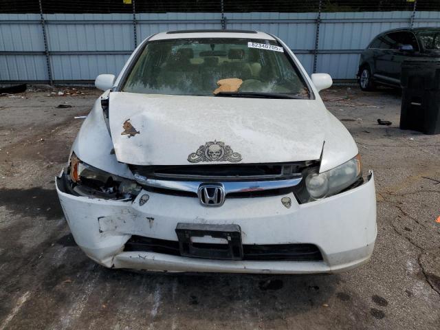 2HGFA16857H301915 - 2007 HONDA CIVIC EX თეთრი ფოტო 5