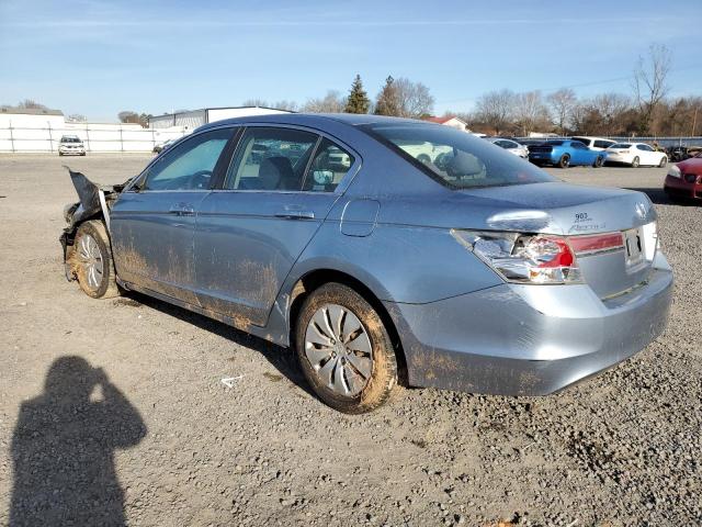 1HGCP2F33BA027634 - 2011 HONDA ACCORD LX BLUE photo 2