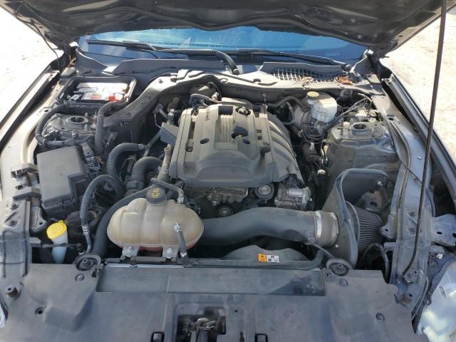 1FA6P8THXJ5122056 - 2018 FORD MUSTANG GRAY photo 11