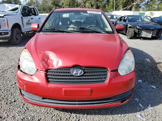 KMHCN4AC6BU616212 - 2011 HYUNDAI ACCENT GLS RED photo 5