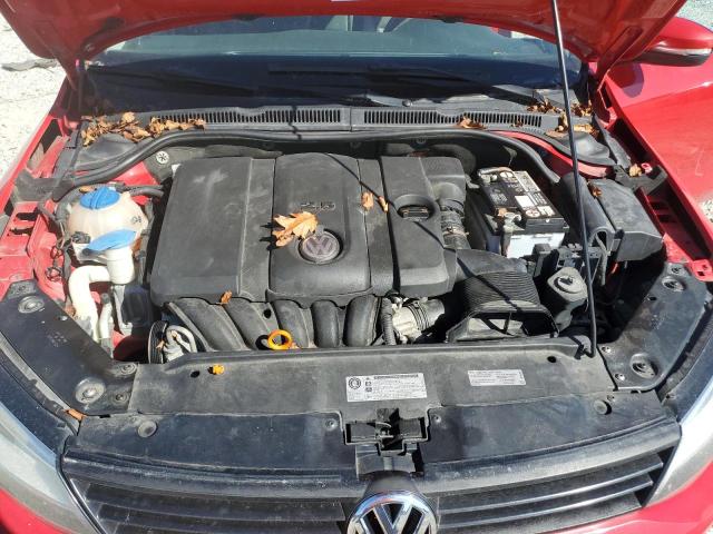 3VWDX7AJ7CM361172 - 2012 VOLKSWAGEN JETTA SE RED photo 11