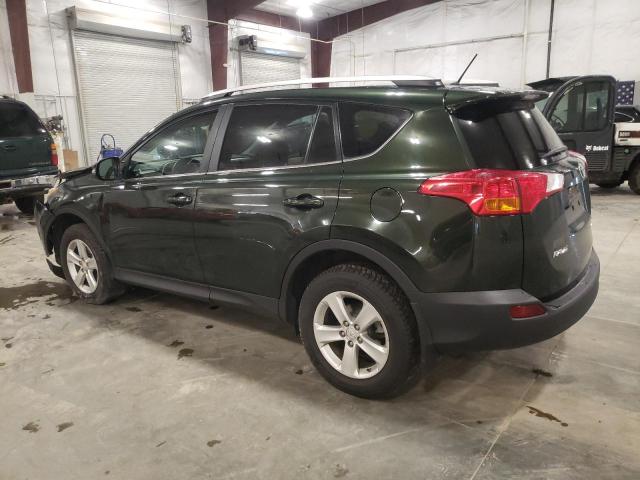 2T3RFREV2DW024090 - 2013 TOYOTA RAV4 XLE GREEN photo 2