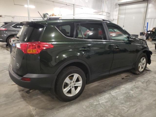2T3RFREV2DW024090 - 2013 TOYOTA RAV4 XLE GREEN photo 3