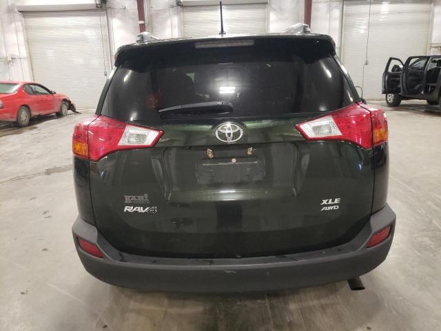 2T3RFREV2DW024090 - 2013 TOYOTA RAV4 XLE GREEN photo 6