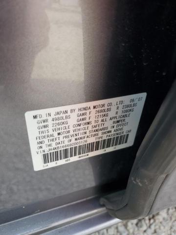 JH4KB16668C003126 - 2008 ACURA RL GRAY photo 13