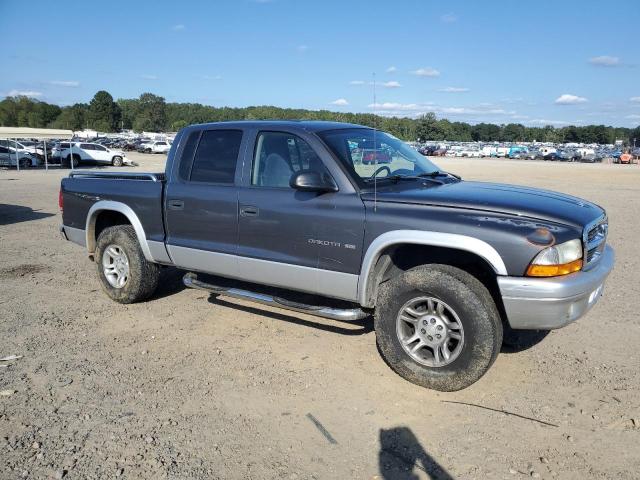 1B7HG48N12S644670 - 2002 DODGE DAKOTA QUAD SLT رمادي صورة 4