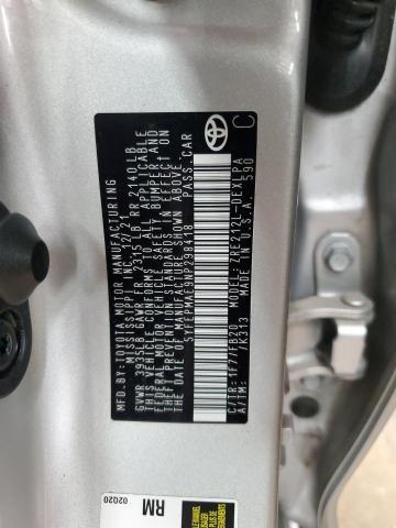 5YFEPMAE9NP298418 - 2022 TOYOTA COROLLA LE Күміс фото 12
