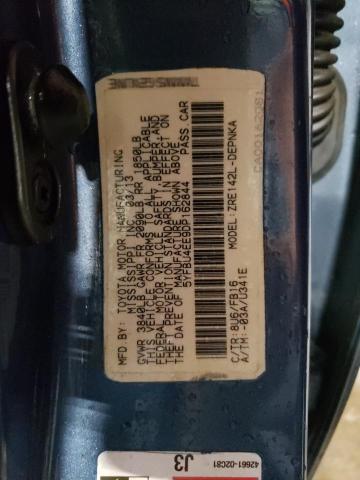 5YFBU4EE9DP162844 - 2013 TOYOTA COROLLA BASE Синій фото 12