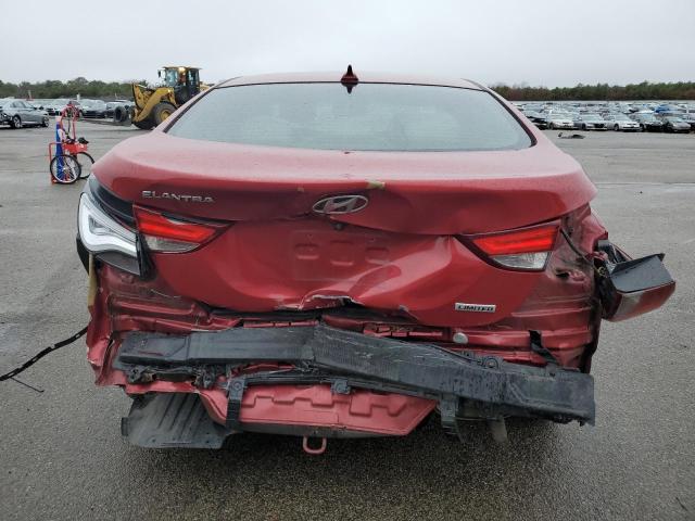 5NPDH4AE8FH623373 - 2015 HYUNDAI ELANTRA SE RED photo 6