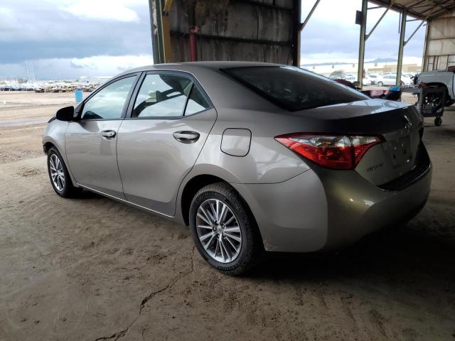 5YFBURHE7EP122000 - 2014 TOYOTA COROLLA L Argent photo 2