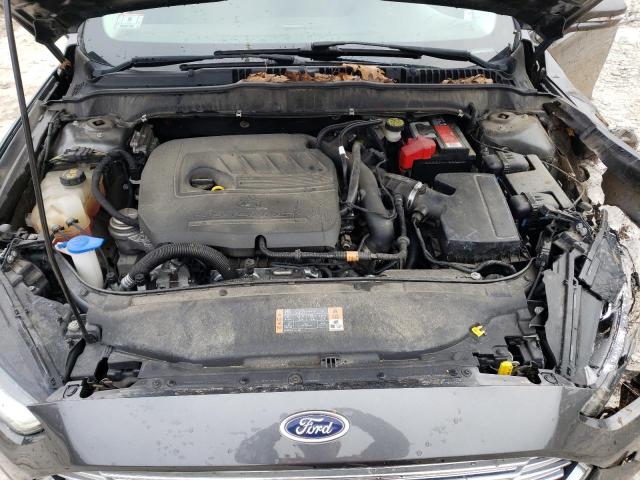 1FA6P0HD3F5100575 - 2015 FORD FUSION SE GRAY photo 11