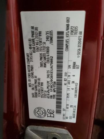 1FMCU9G9XEUA79862 - 2014 FORD ESCAPE SE RED photo 14