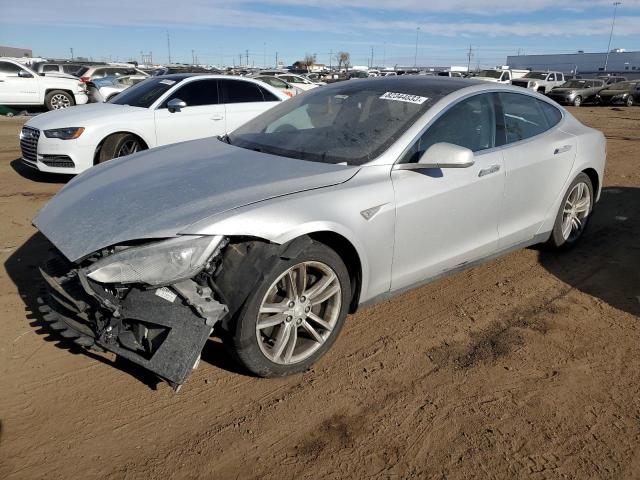 5YJSA1CN0DFP20456 - 2013 TESLA MODEL S ვერცხლისფერი ფოტო 1