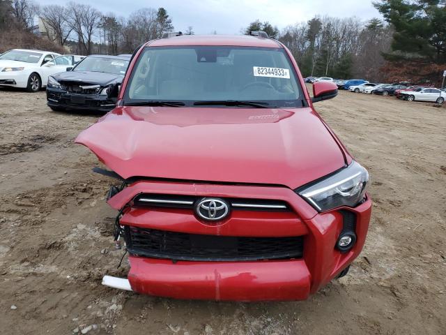 JTEEU5JR3M5233184 - 2021 TOYOTA 4RUNNER SR5 RED photo 5