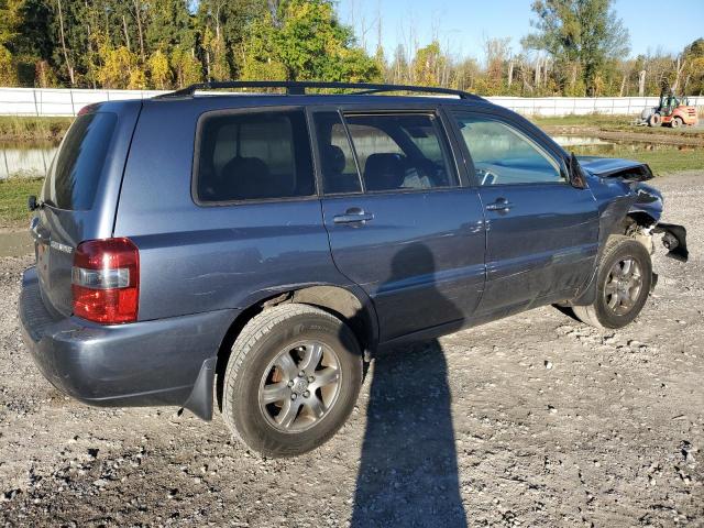 JTEEP21AX40066321 - 2004 TOYOTA HIGHLANDER BLUE photo 3