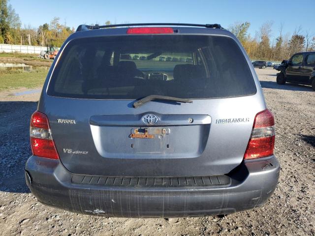 JTEEP21AX40066321 - 2004 TOYOTA HIGHLANDER BLUE photo 6