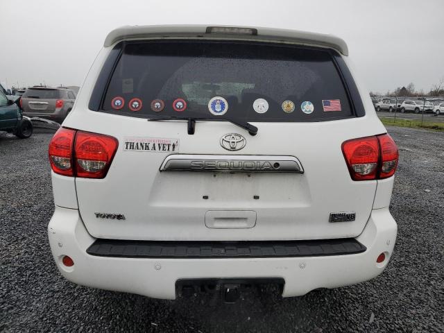 5TDBY68A18S009011 - 2008 TOYOTA SEQUOIA LIMITED WHITE photo 6