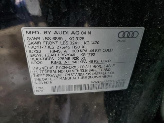 WA1DGAFE2ED018709 - 2014 AUDI Q7 PRESTIGE BLACK photo 13