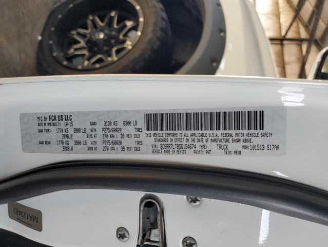 3C6RR7LT8GG154674 - 2016 RAM 1500 SLT WHITE photo 12