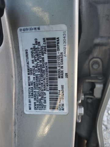 2T1KR32E23C093476 - 2003 TOYOTA COROLLA MA XR SILVER photo 12